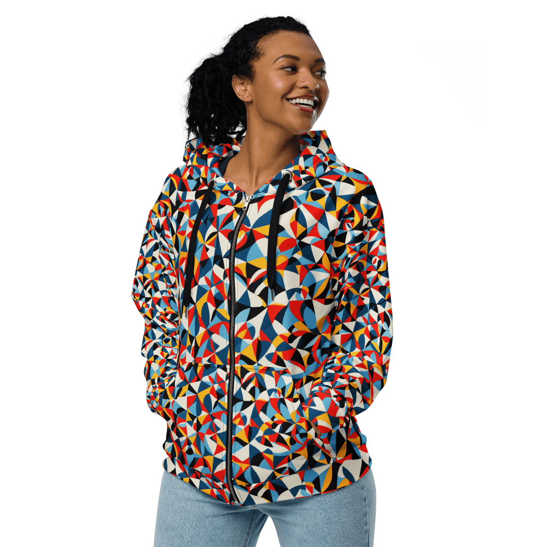 Adversarial Zip Hoodie Unisex - VisibleToHumans