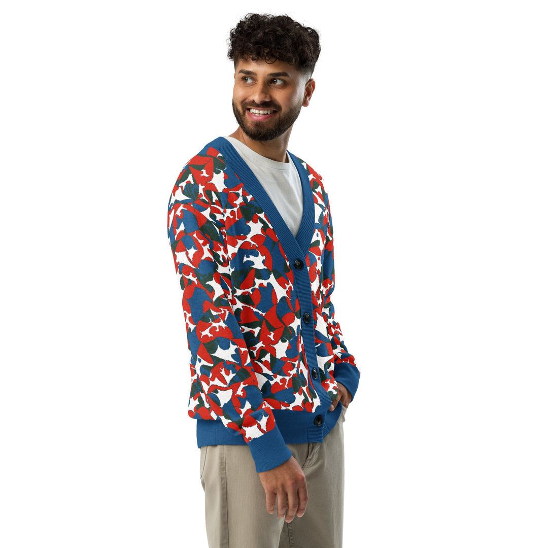 Anti AI Adversarial Knitted cardigan - VisibleToHumans