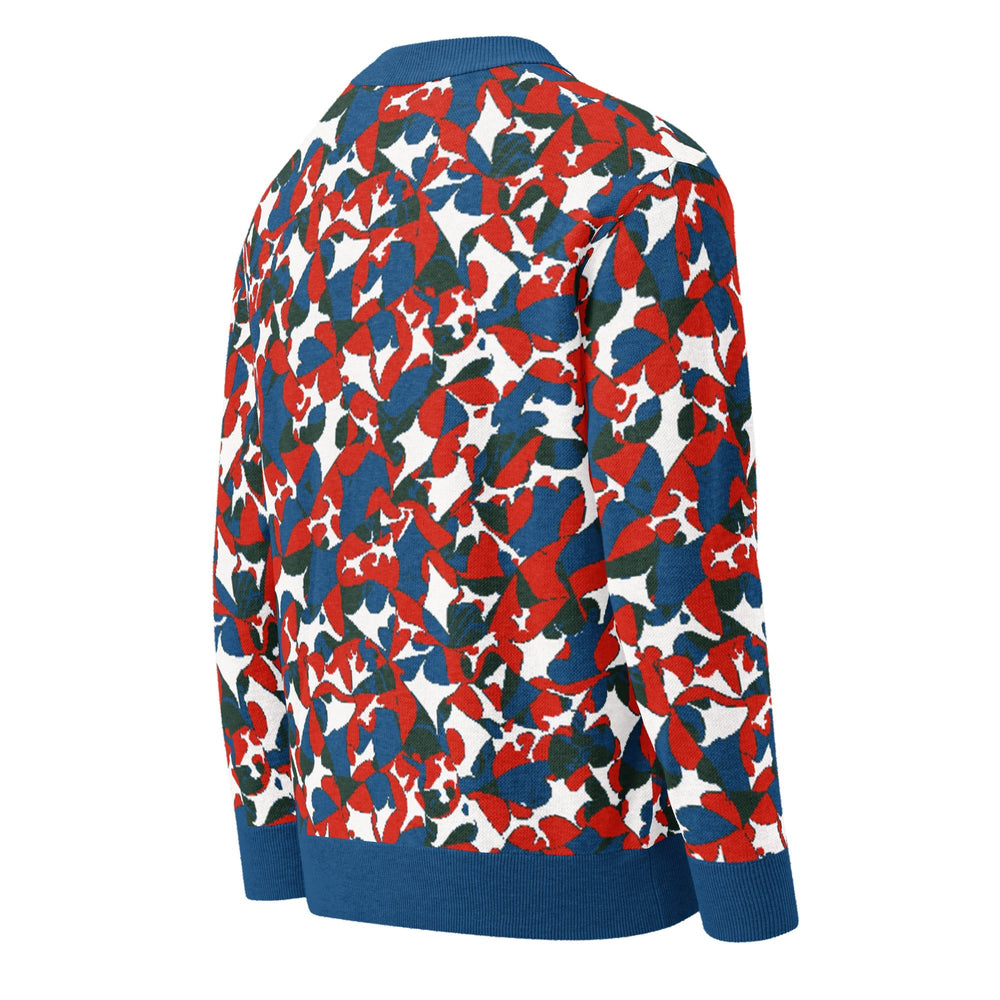 Anti AI Adversarial Knitted cardigan - VisibleToHumans