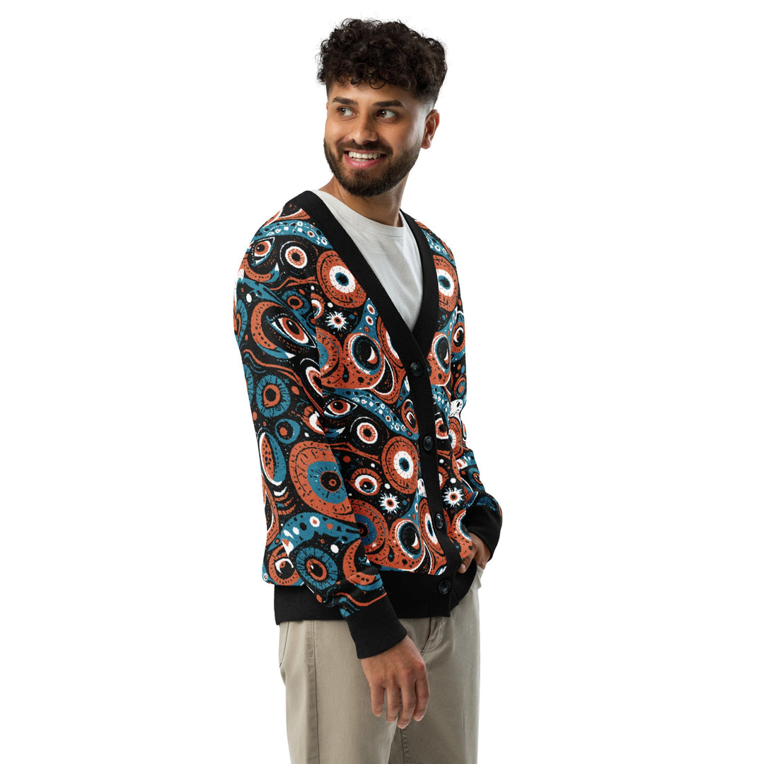 Anti AI Adversarial Knitted cardigan - VisibleToHumans