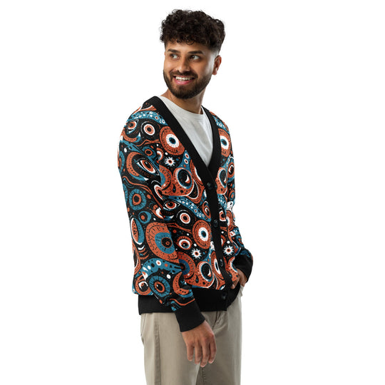Anti AI Adversarial Knitted cardigan - VisibleToHumans