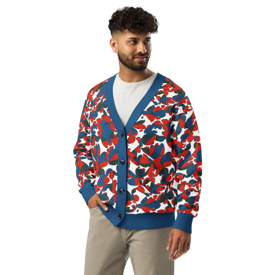 Anti AI Adversarial Knitted cardigan - VisibleToHumans