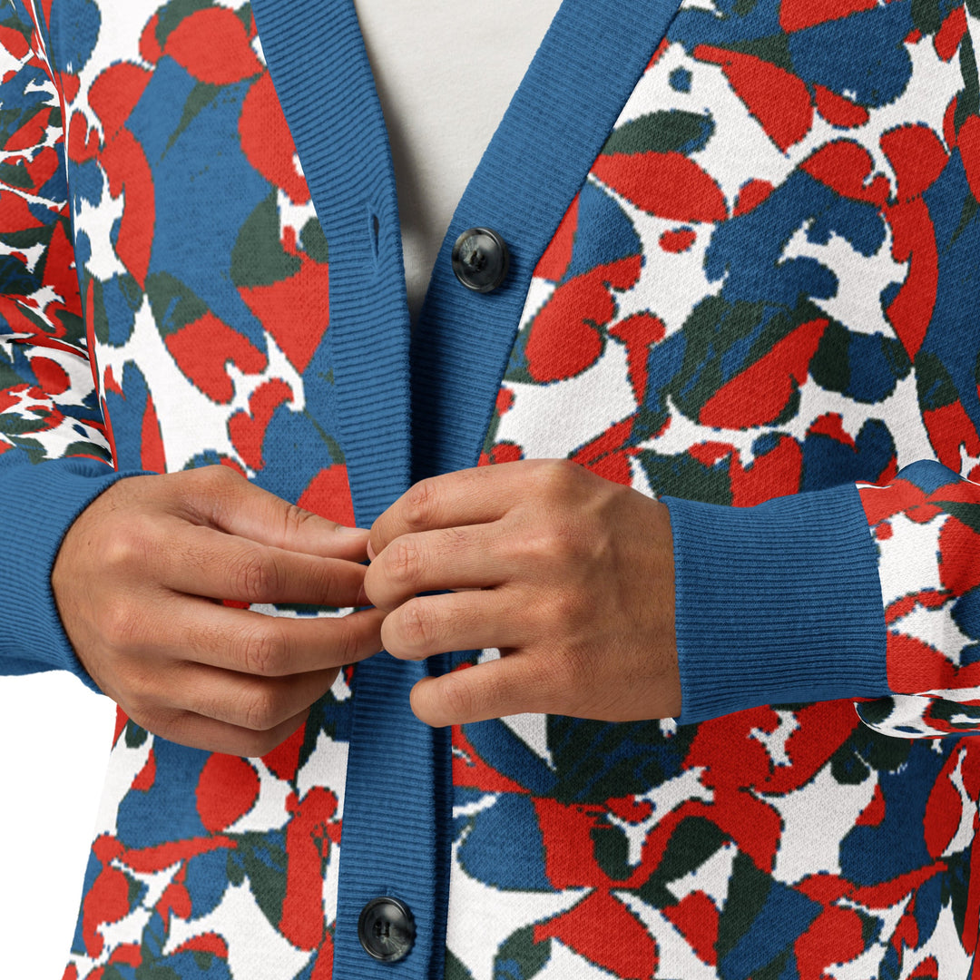 Anti AI Adversarial Knitted cardigan - VisibleToHumans