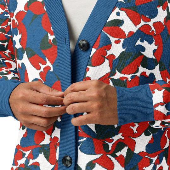 Anti AI Adversarial Knitted cardigan - VisibleToHumans
