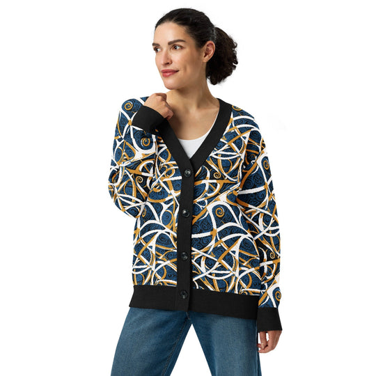 Anti AI Adversarial Knitted cardigan - VisibleToHumans