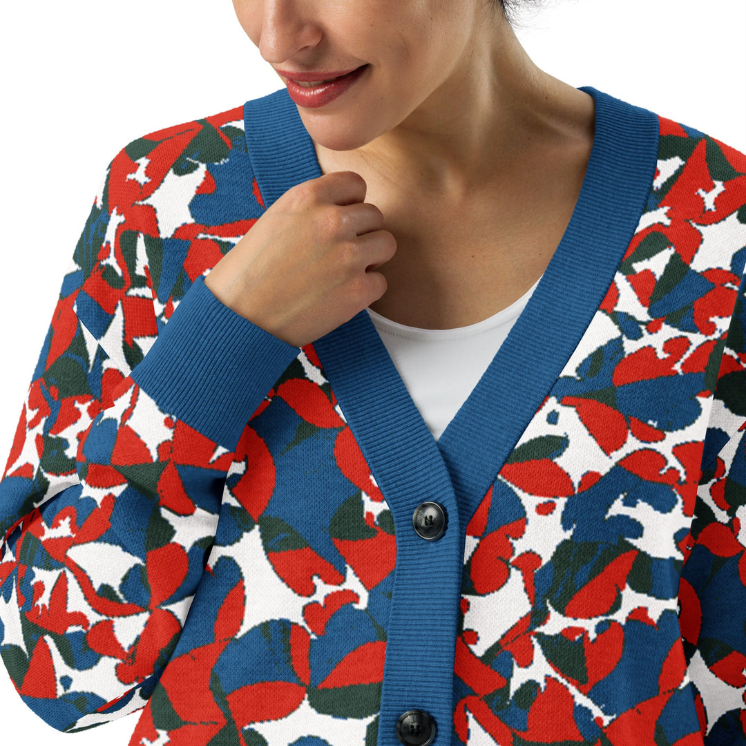 Anti AI Adversarial Knitted cardigan - VisibleToHumans