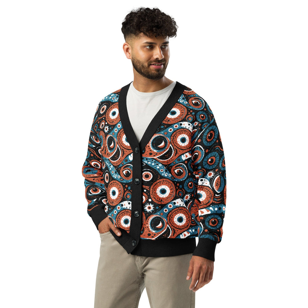 Anti AI Adversarial Knitted cardigan - VisibleToHumans