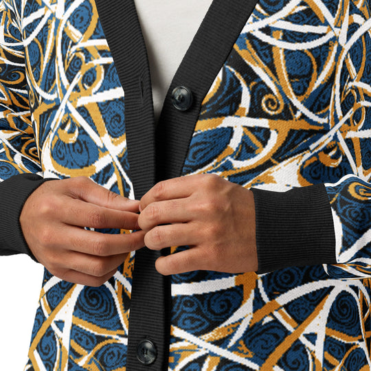 Anti AI Adversarial Knitted cardigan - VisibleToHumans