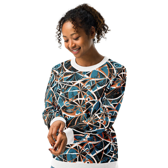 Anti AI Adversarial Knitted crew neck sweater - VisibleToHumans