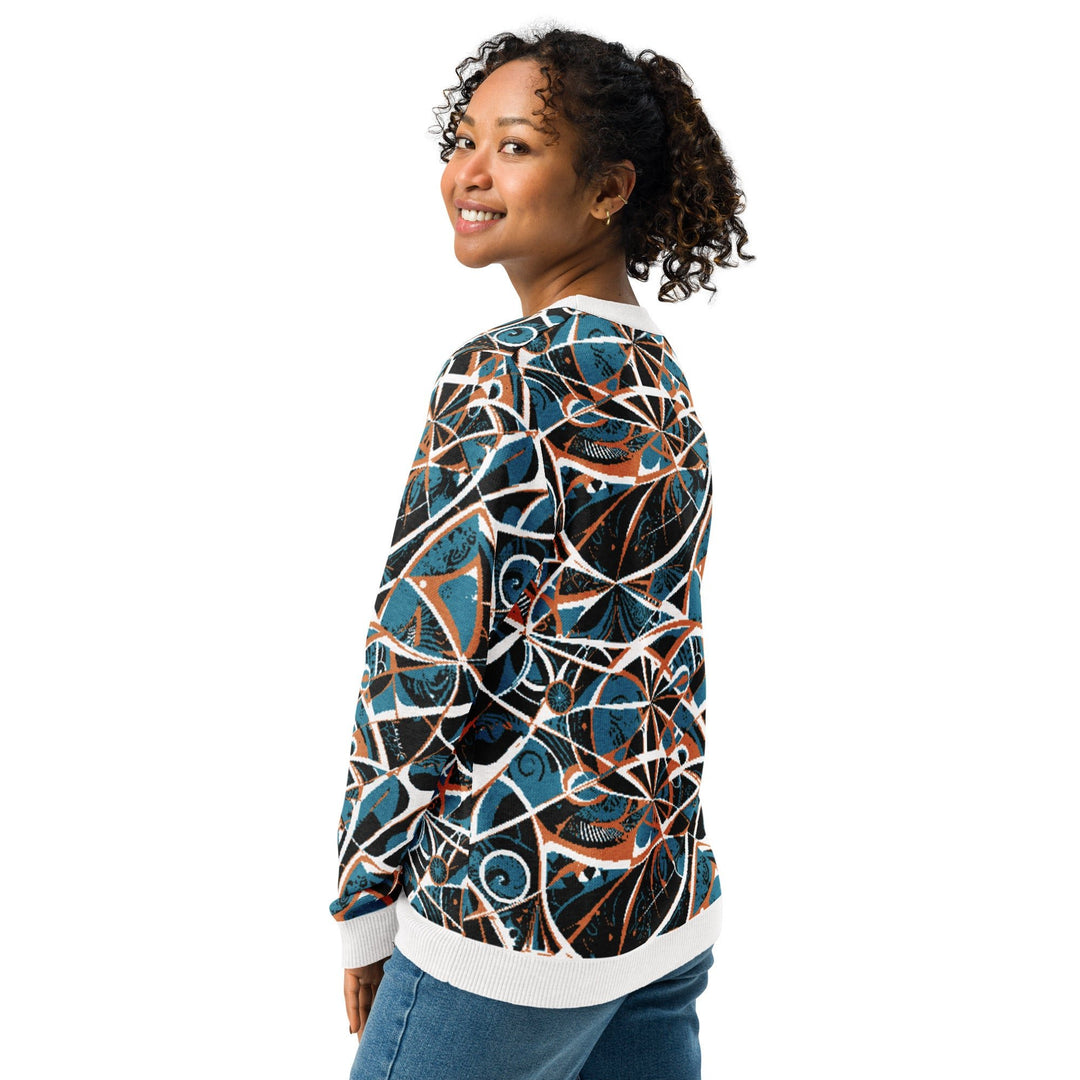 Anti AI Adversarial Knitted crew neck sweater - VisibleToHumans