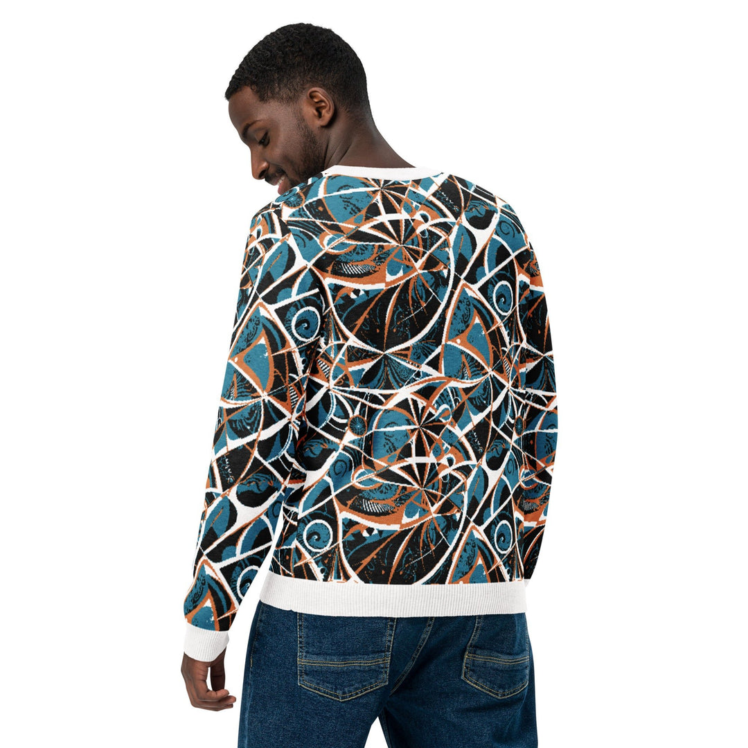Anti AI Adversarial Knitted crew neck sweater - VisibleToHumans