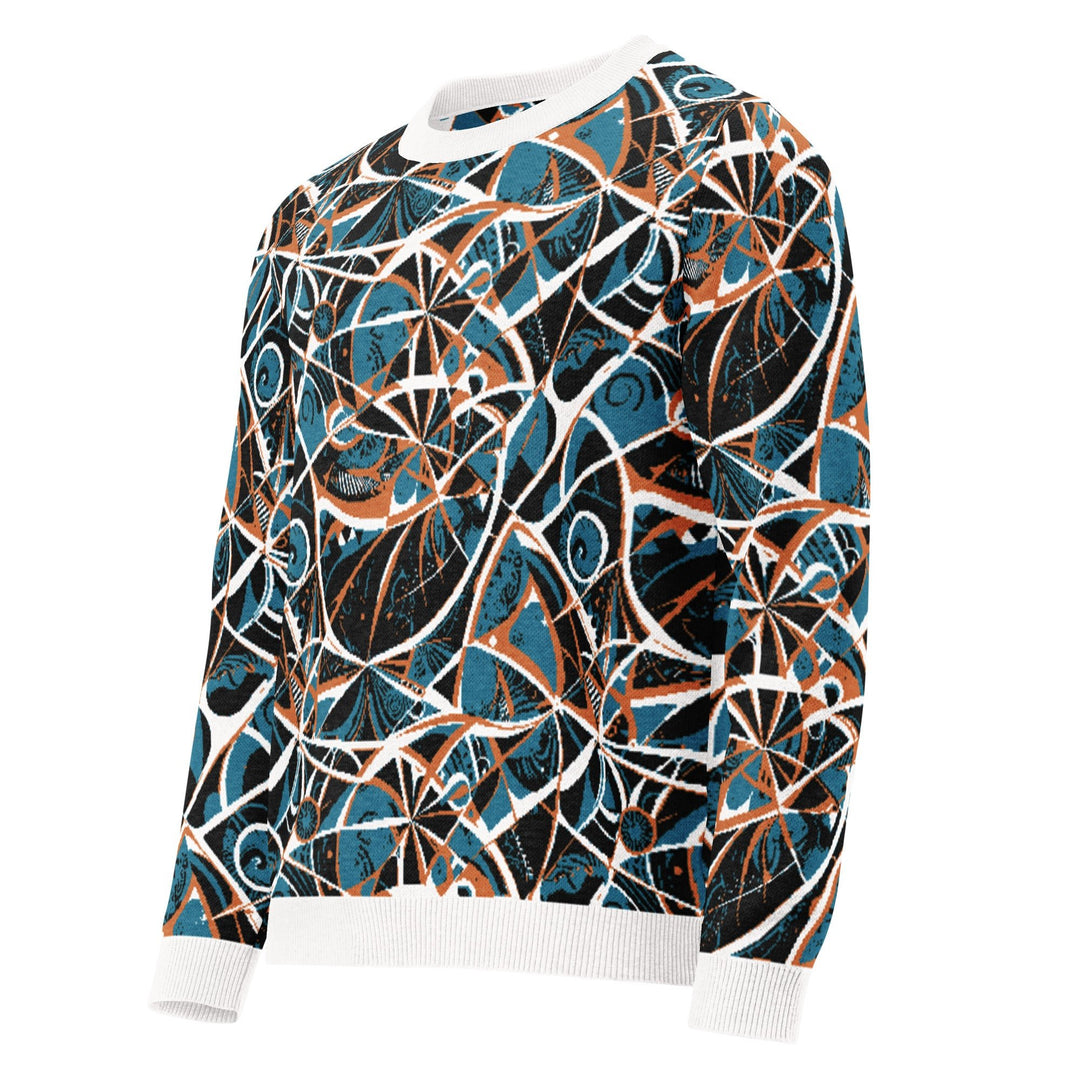 Anti AI Adversarial Knitted crew neck sweater - VisibleToHumans