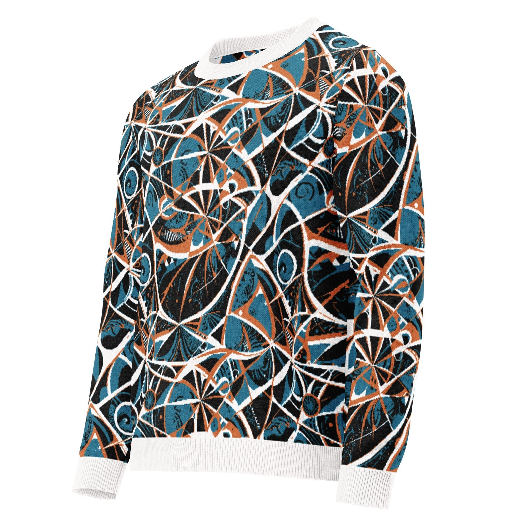 Anti AI Adversarial Knitted crew neck sweater - VisibleToHumans