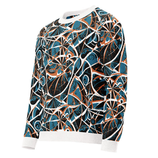 Anti AI Adversarial Knitted crew neck sweater - VisibleToHumans
