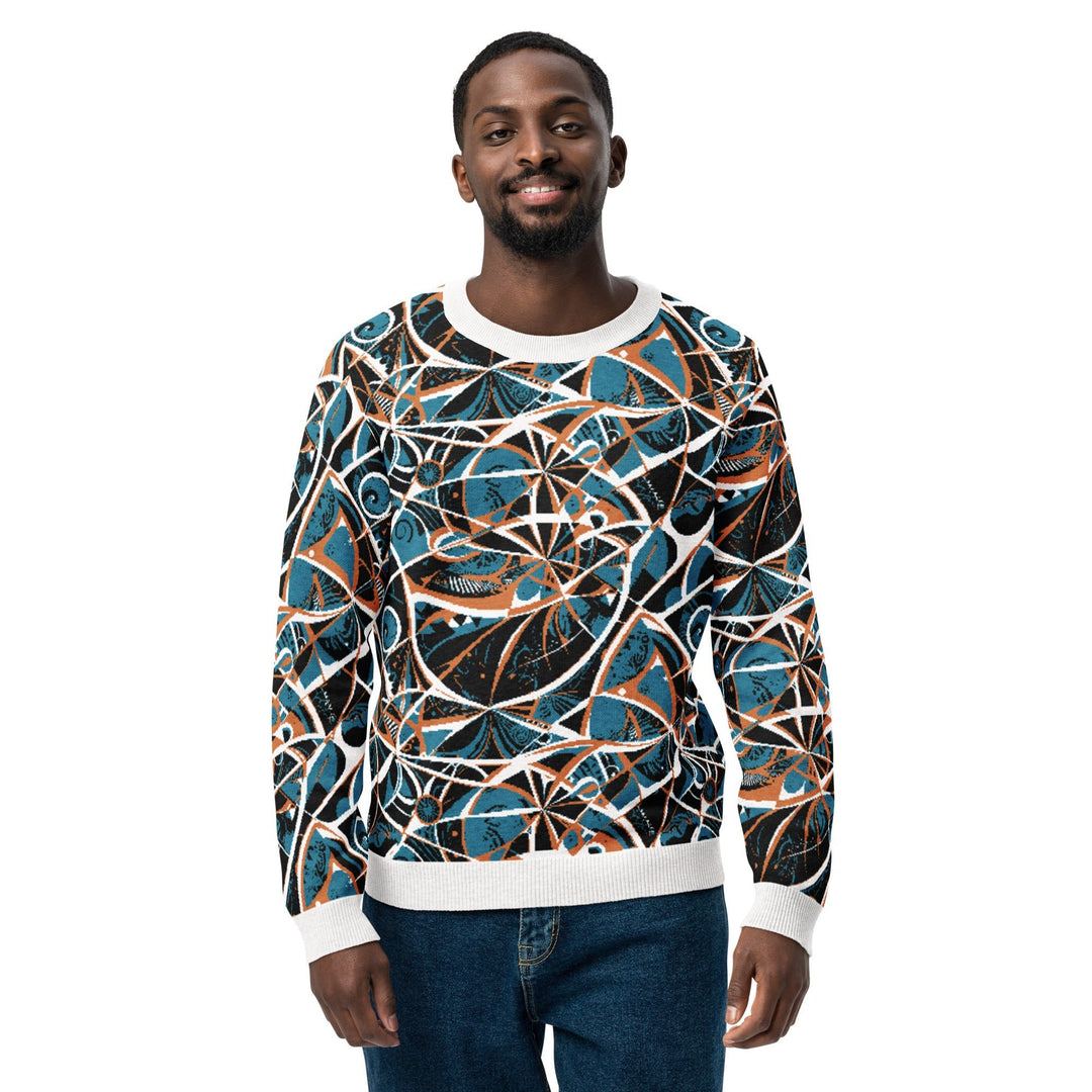 Anti AI Adversarial Knitted crew neck sweater - VisibleToHumans