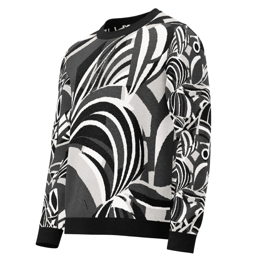 Anti AI Adversarial Knitted crew neck sweater - VisibleToHumans