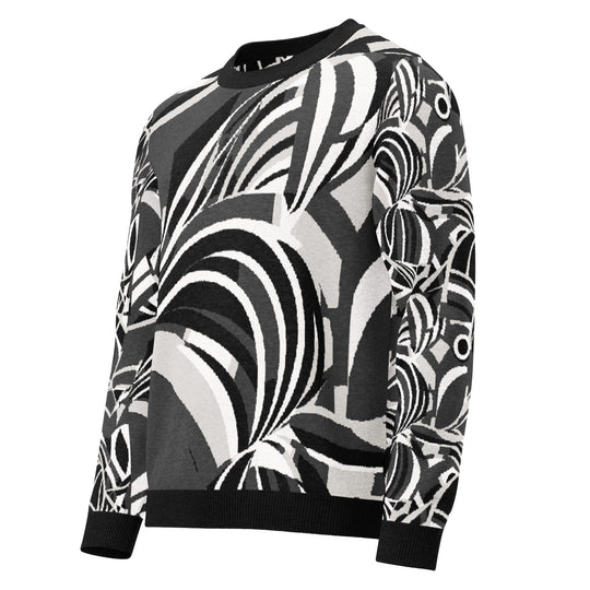 Anti AI Adversarial Knitted crew neck sweater - VisibleToHumans