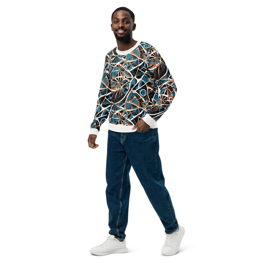 Anti AI Adversarial Knitted crew neck sweater - VisibleToHumans