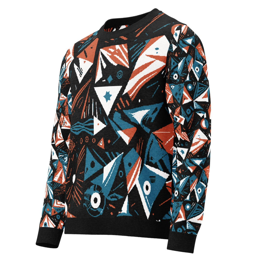 Anti - AI Knitted crew neck sweater - VisibleToHumans