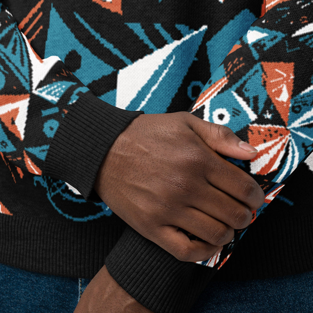 Anti - AI Knitted crew neck sweater - VisibleToHumans