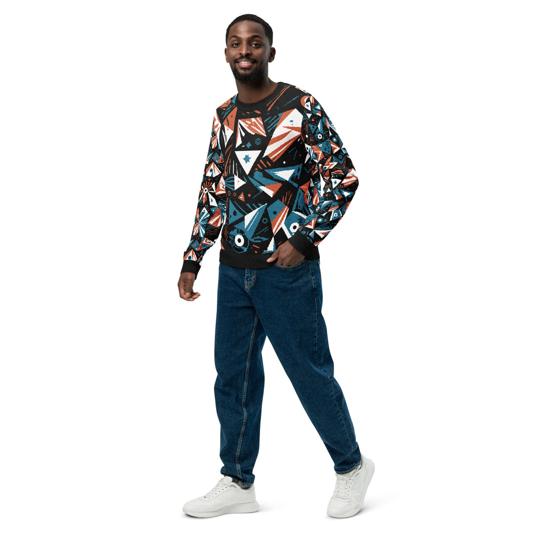 Anti - AI Knitted crew neck sweater - VisibleToHumans