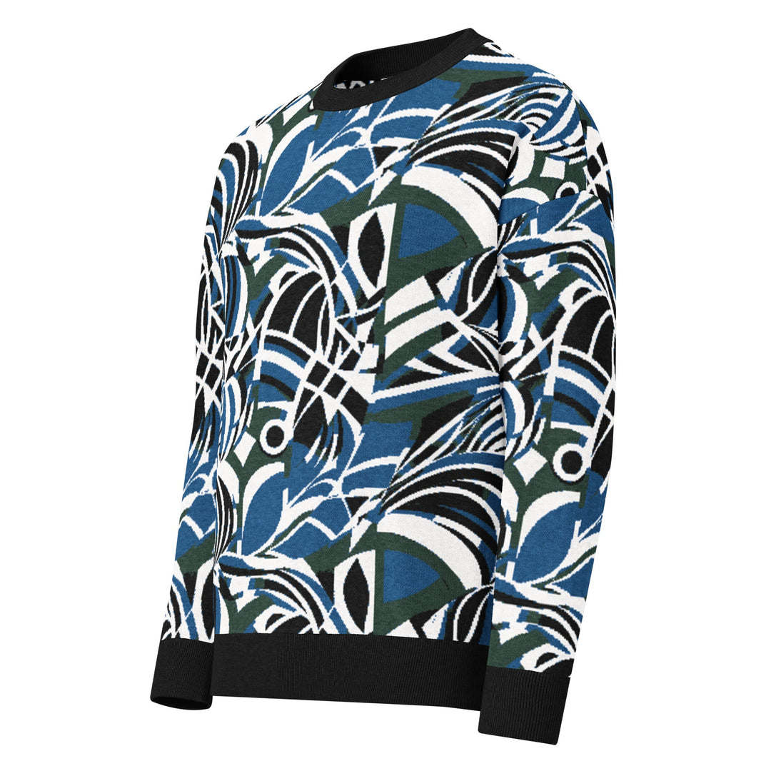 Anti - AI Relaxed fit knitted crew neck sweater - VisibleToHumans