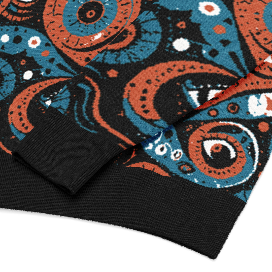 Anti - AI Relaxed fit knitted crew neck sweater - VisibleToHumans