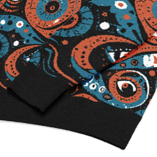 Anti - AI Relaxed fit knitted crew neck sweater - VisibleToHumans
