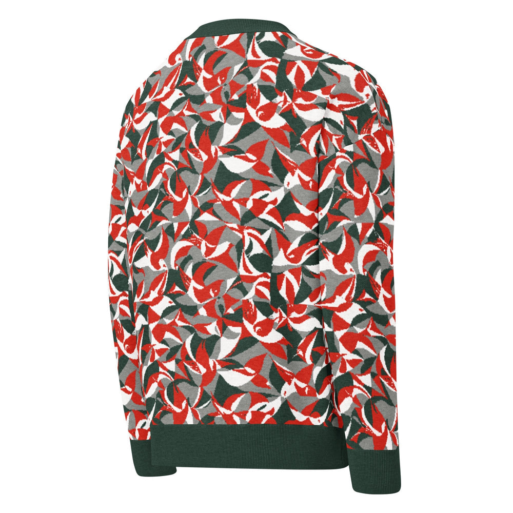 Anti - AI Relaxed fit knitted crew neck sweater - VisibleToHumans