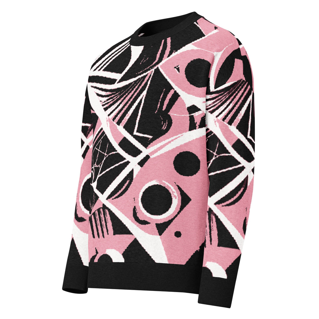Anti - AI Relaxed fit knitted crew neck sweater - VisibleToHumans