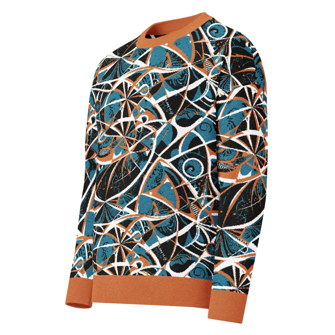Anti - AI Relaxed fit knitted crew neck sweater - VisibleToHumans