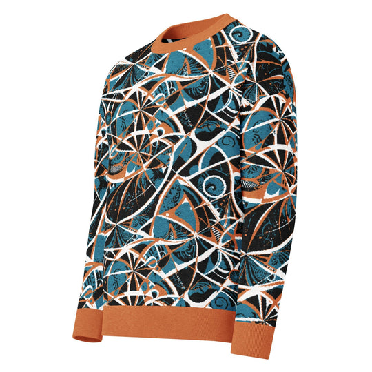 Anti - AI Relaxed fit knitted crew neck sweater - VisibleToHumans