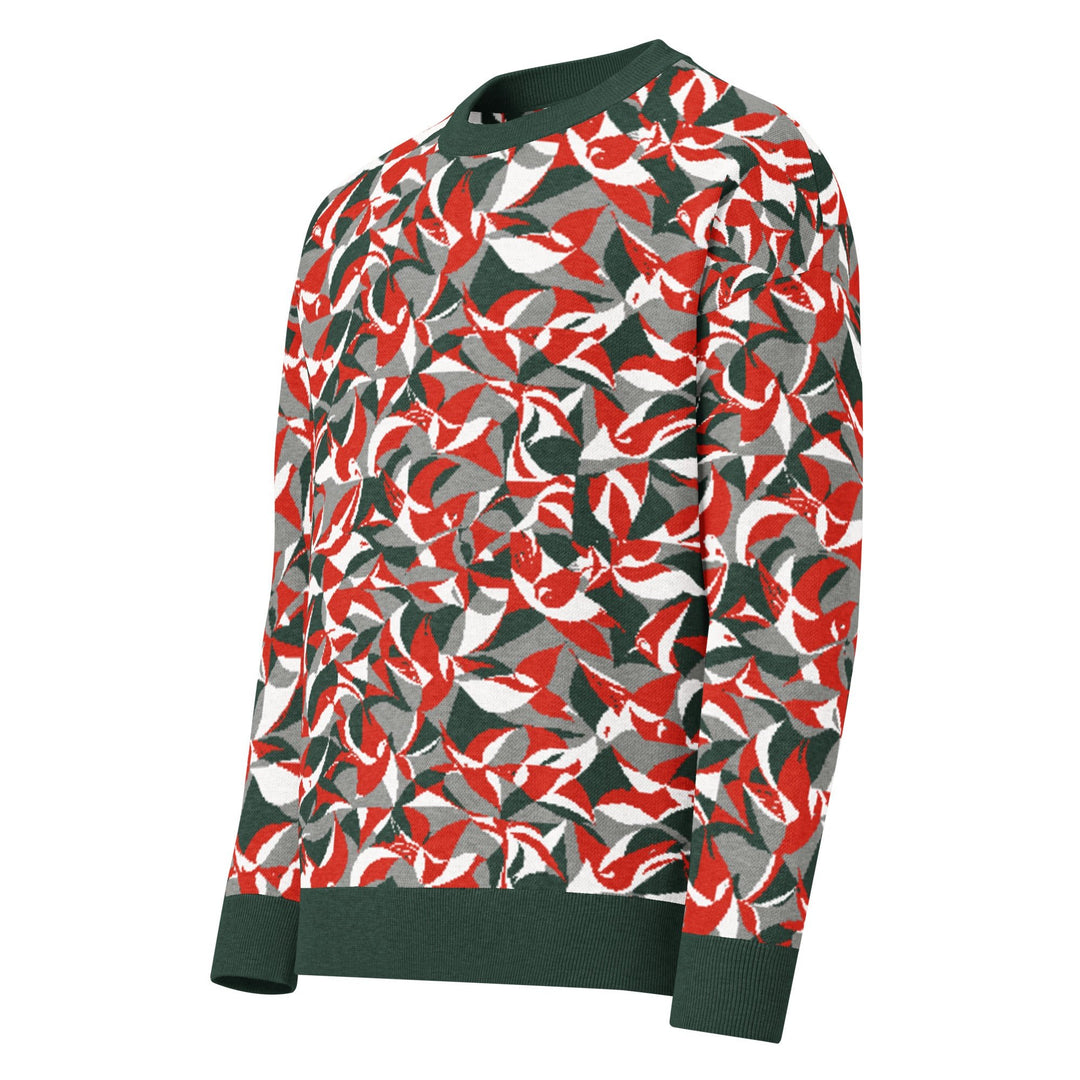 Anti - AI Relaxed fit knitted crew neck sweater - VisibleToHumans