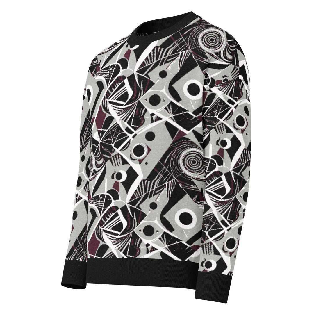 Anti - AI Relaxed fit knitted crew neck sweater - VisibleToHumans