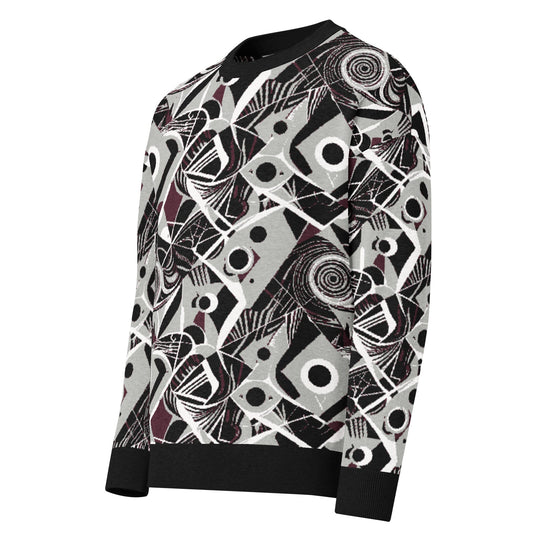 Anti - AI Relaxed fit knitted crew neck sweater - VisibleToHumans