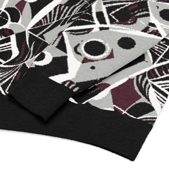 Anti - AI Relaxed fit knitted crew neck sweater - VisibleToHumans