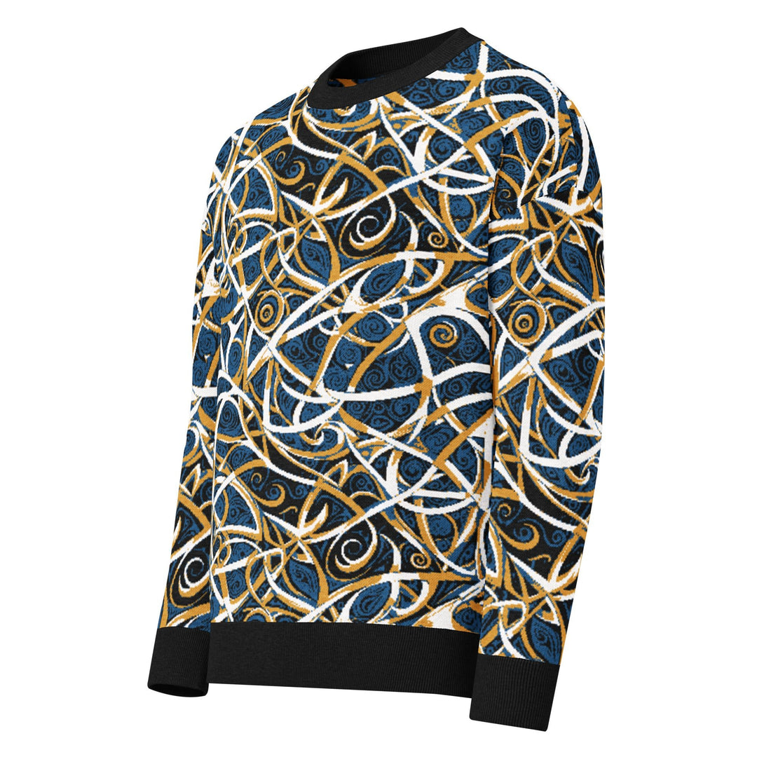 Anti - AI Relaxed fit knitted crew neck sweater - VisibleToHumans