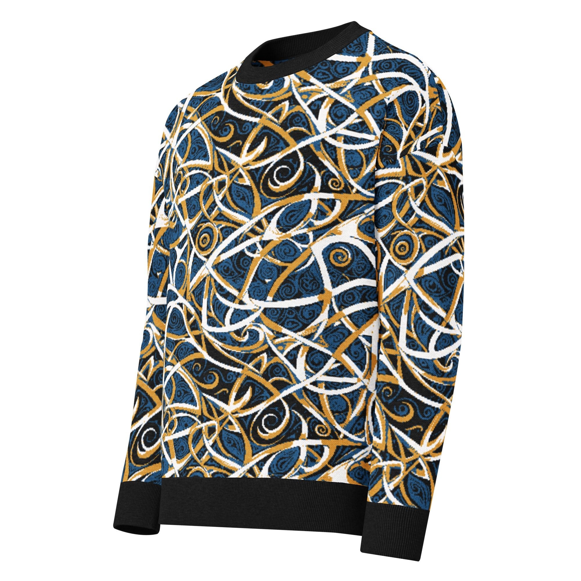 Anti - AI Relaxed fit knitted crew neck sweater - VisibleToHumans